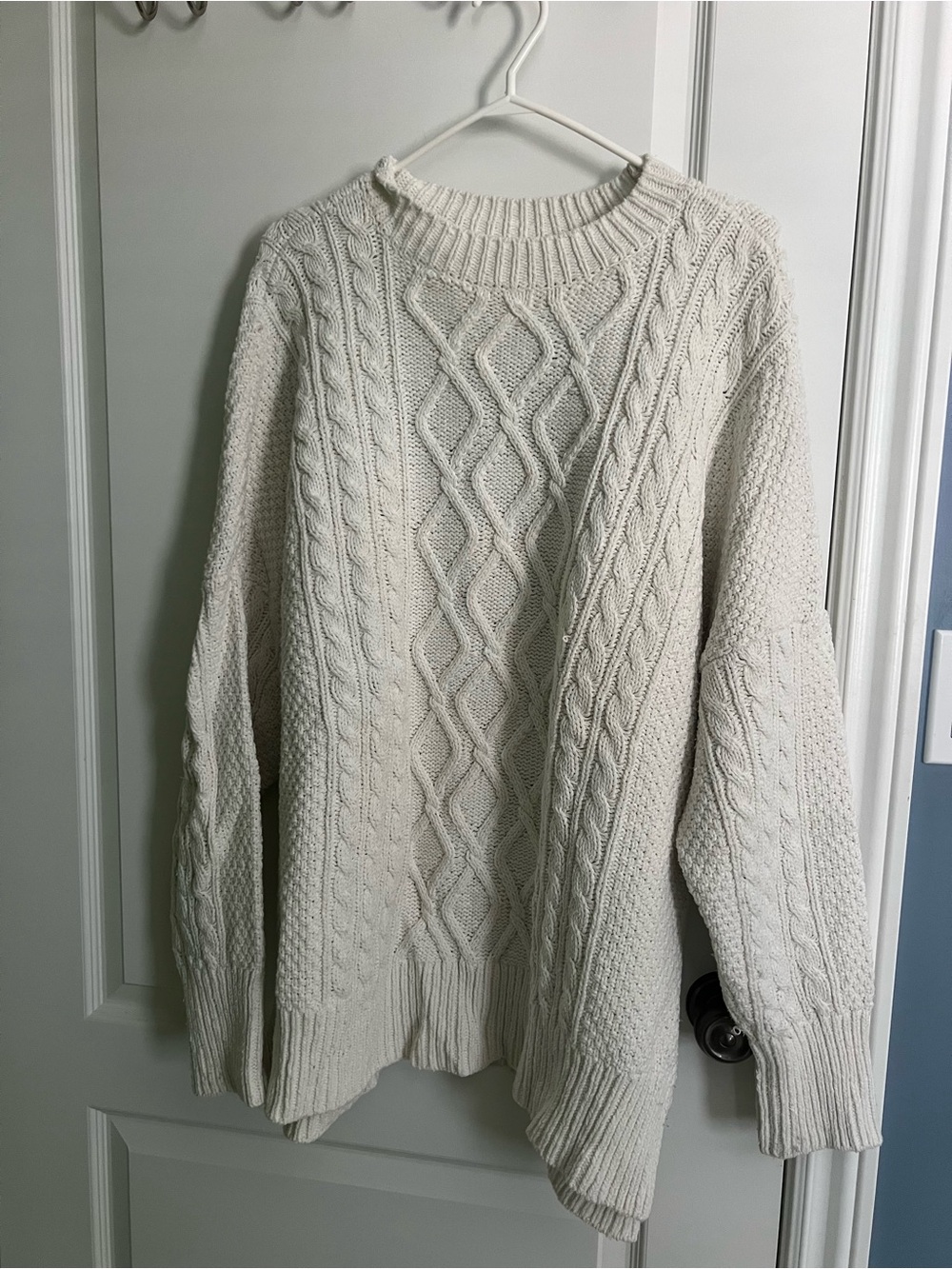 Abercrombie Oversized Cable Crew Sweater